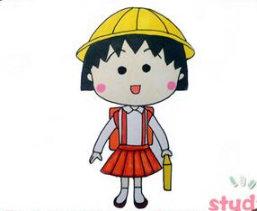 樱桃小丸子简笔画樱桃小丸子简笔画教程