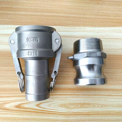 201/304不锈钢快速接头 油管水管 快装接头 公母头成套cf型_7折现价14
