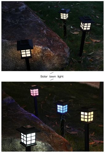 太阳能小灯迷你太阳能庭院灯户外一体式路灯超亮太阳能草坪灯小灯