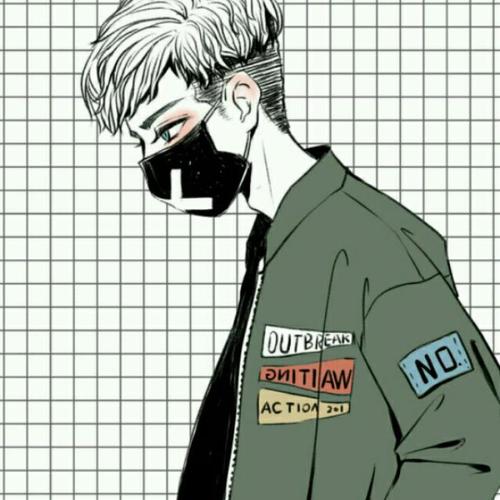 人物头像 口罩男头像 动漫人物