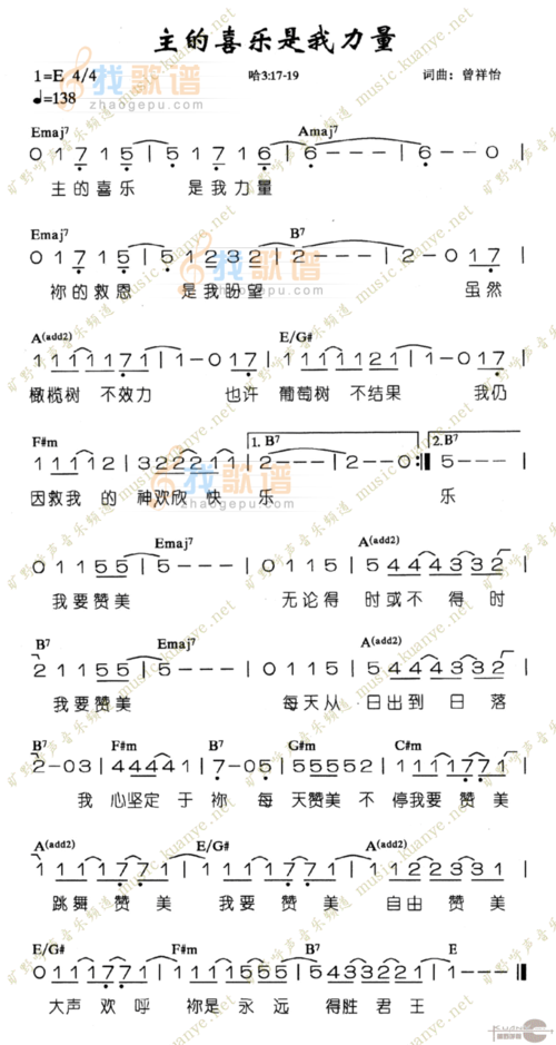 主的喜乐是我力量