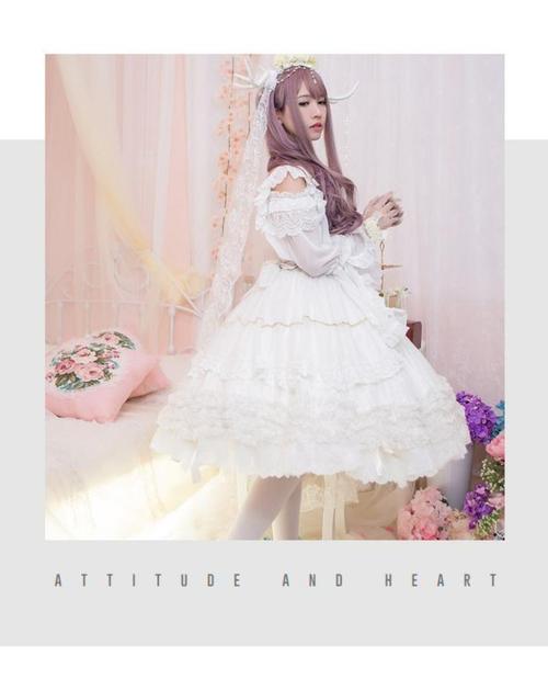 2018新款花嫁lolita日常连衣裙洋装日系可爱软妹服雪纺裙jsk现货