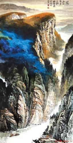 何海霞山水画作欣赏_国画