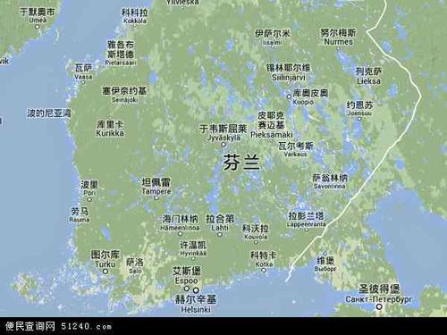 芬兰地图 - 芬兰卫星地图 - 芬兰高清航拍地图