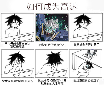 人生败犬高达00版表情包
