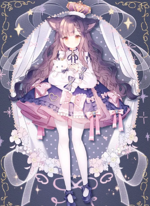 插画|动漫二次元女孩,太温柔了