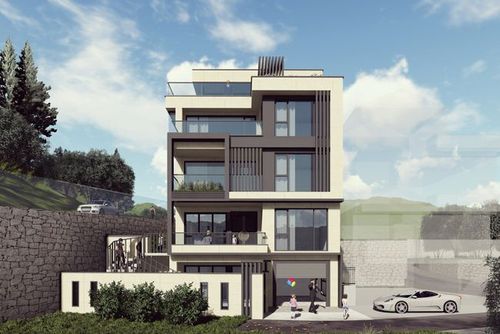 80后小伙,花100万,回农村建四层现代风格别墅,落地窗