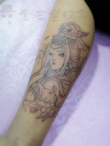 艺妓纹身河南安阳金左堂纹身tattoo