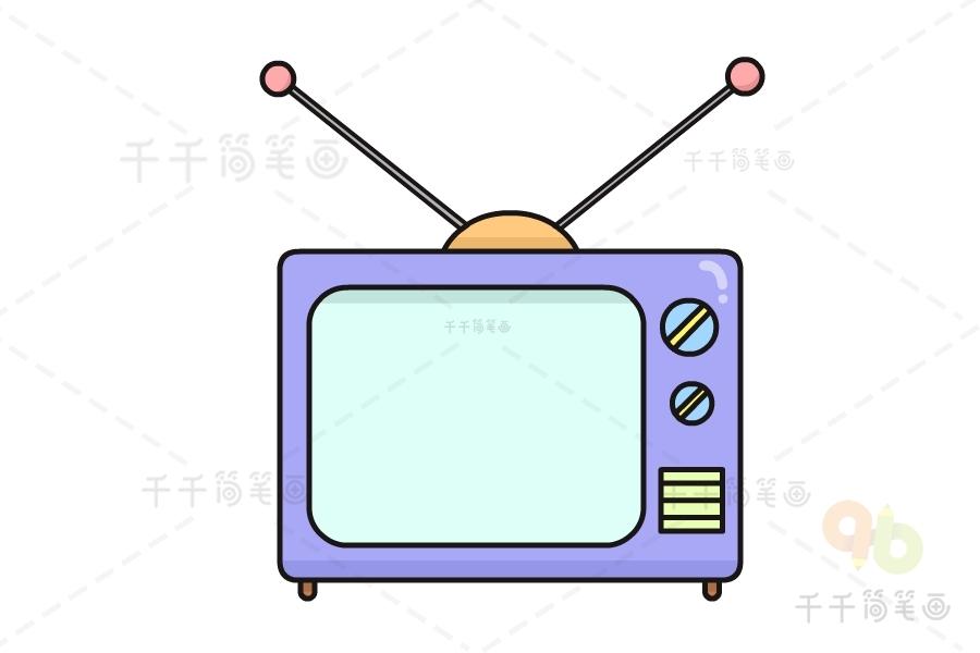 电视机简笔画教程