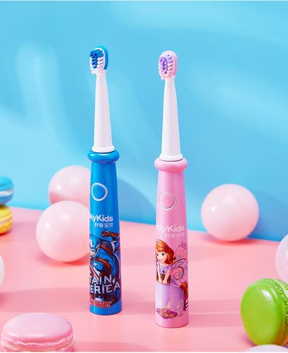 儿童电动牙刷3-6-13岁小孩充电式全自动宝宝软毛刷牙神器 苏菲亚(共4