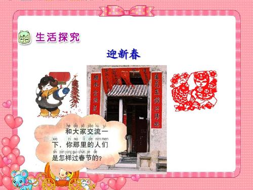 最新审定新人教版一年级品德与生活上册《欢欢喜喜过春节》课件 ppt
