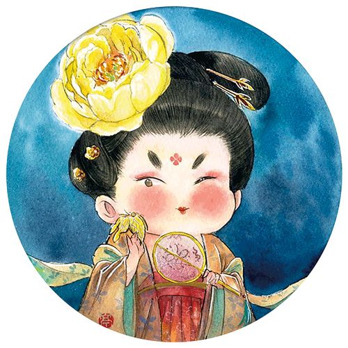 古风美女十字绣2021新款小件简单绣客厅卧室唐朝卡通人物贵妃国风