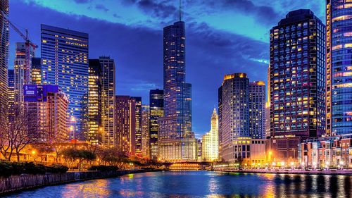 美国伊利诺伊州城市风光