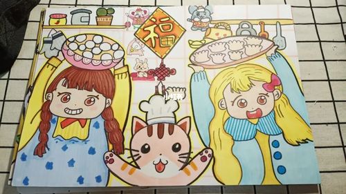 春节儿童画_儿童画_兴趣爱好_绘画