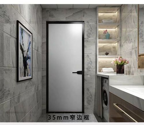 金门网红极窄边框玻璃门卫浴门钛镁铝合昆明移门推拉门热卖