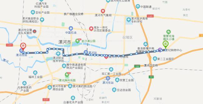 河南漯河火车站途经公交车线路乘坐点及其运行时间