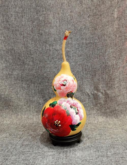 牡丹葫芦 手绘_手绘_牡丹_福禄怎么样_文化_绘画