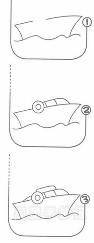 轮船简笔画图片画法