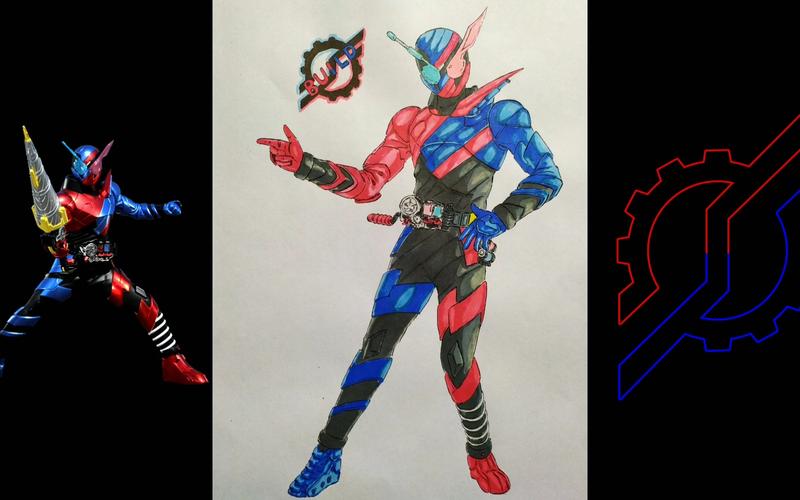 【手绘】假面骑士build 兔坦渣绘
