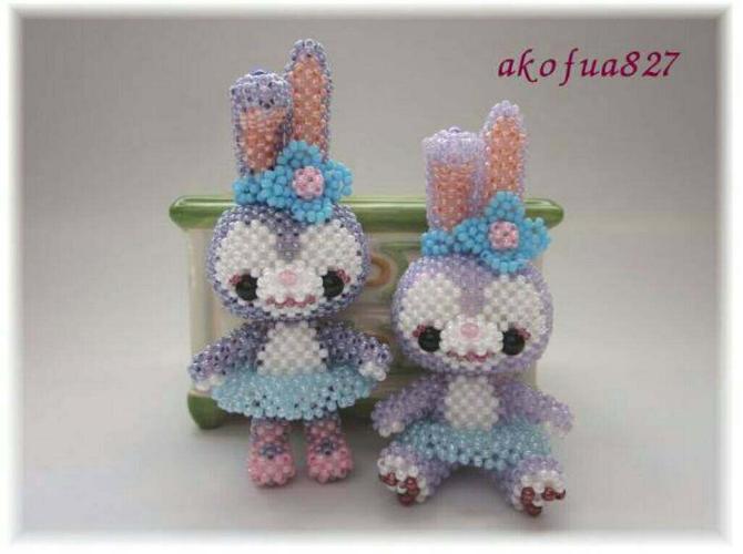 diy手工串珠进口米珠材料包大耳熊芭蕾兔仙人球日文走线toho米珠