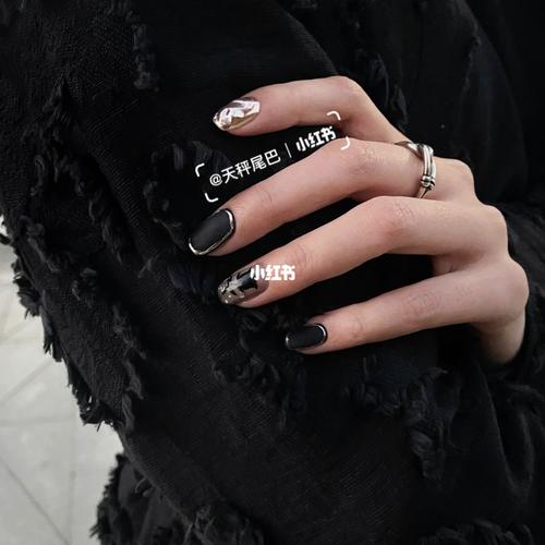 美甲_显白_涌金广场攻略_护手霜_日常生活_黑色系_美甲分享_美妆