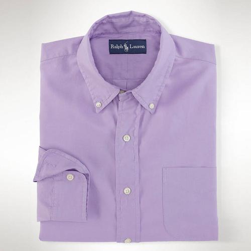 polo ralph lauren/保罗 修身款男士纯棉长袖衬衫 34601846 紫色 xxl