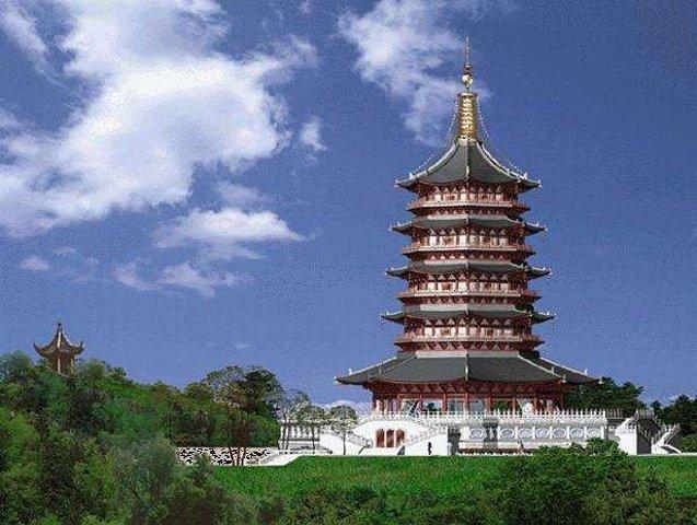雷峰塔,又名皇妃塔,西关砖塔,位于浙江省会杭州市西湖风景区南岸夕照