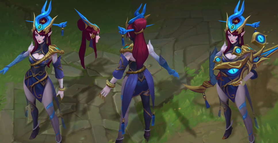 女警凯特琳原画皮肤重做调整你更喜欢哪一款