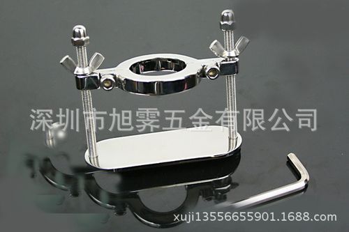 不锈钢阴囊挤压器 睾丸夹具男用情趣用品 成人用品批发