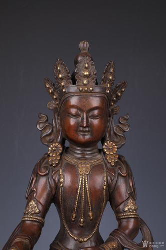 明 精铸铜胎南方宝生佛坐像