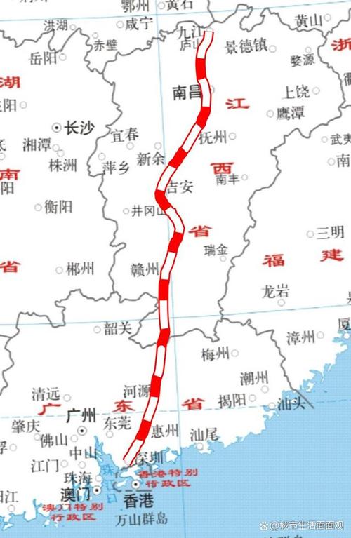 赣深高铁对接深圳江西可否有对接广州的赣广高铁