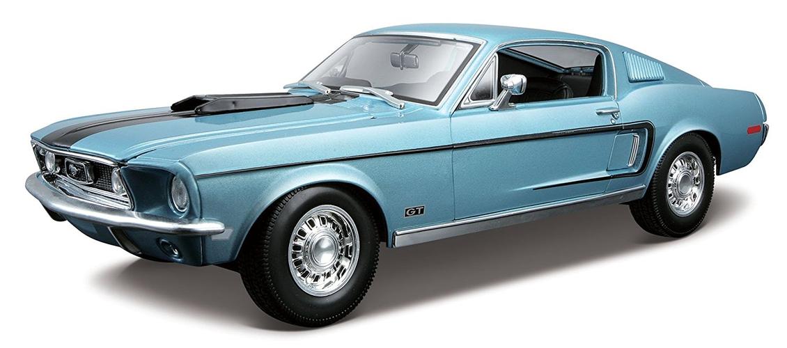 maisto 1:18 scale 1968 ford mustang gt cobra jet diecast vehicle