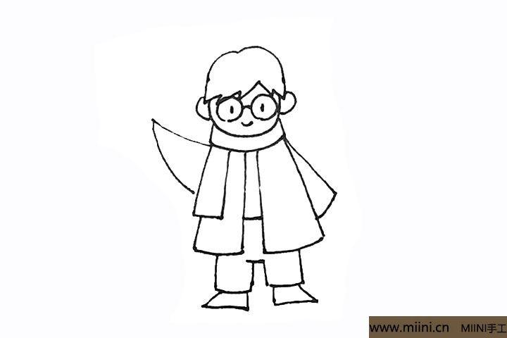 哈利波特简笔画步骤