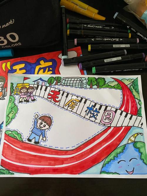 无废校园手抄报