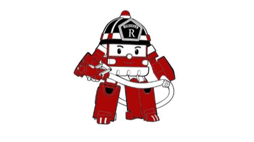 消防车罗伊简笔画