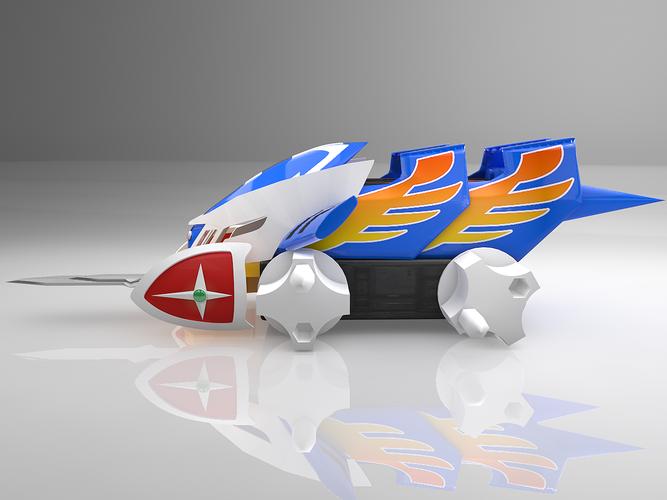 激斗战车-霹雳神鹰 c4d练习