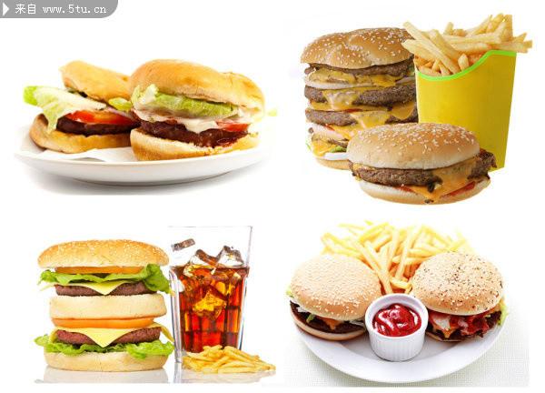 汉堡包套餐图片素材西式快餐图片