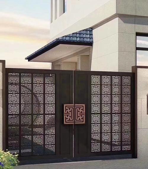 园林围墙庭院大门,农家庭院大门价格,小区庭院大门定制