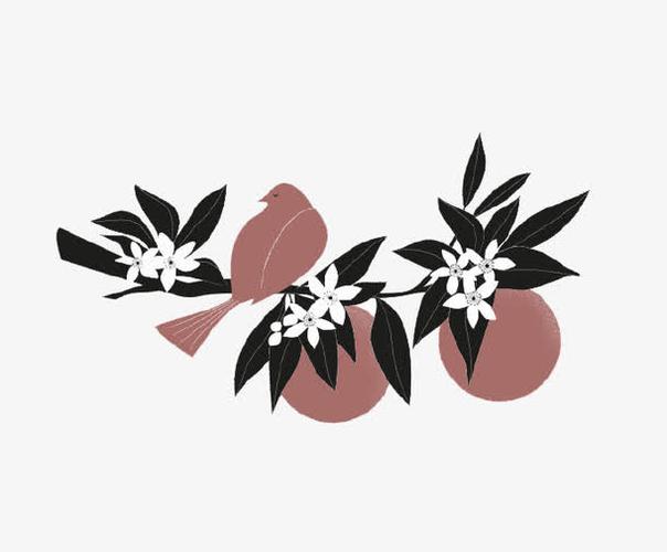 卡通玉兰花