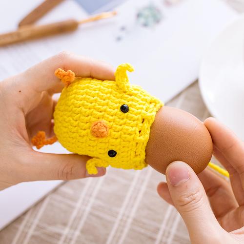 如意鸟 鸡蛋兜立夏端午节蛋袋手工编织毛线diy钩针玩偶材料包图解