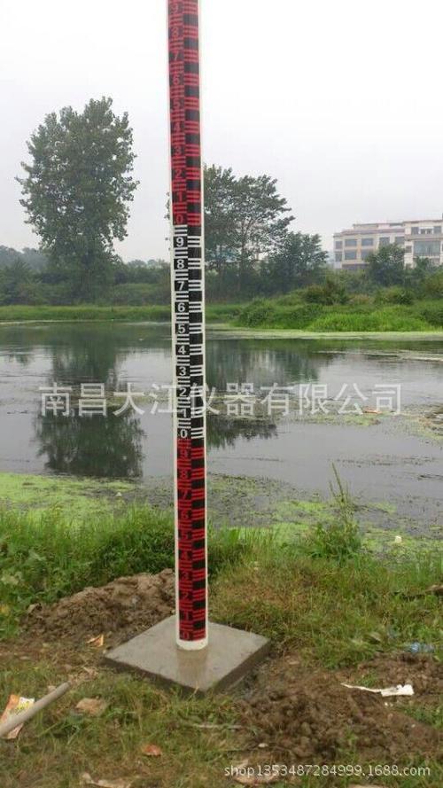 摄像头观测型水位标尺水文标尺水尺片安装图