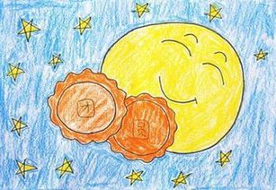 中秋节儿童画作品图片大全
