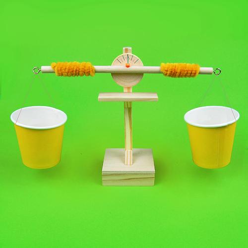 diy手工科技小制作小发明 天平组装材料拼装玩具 中小学生实验