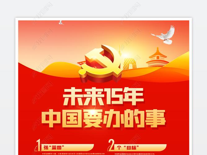 原创未来15年中国要办的事十四五规划海报版权可商用