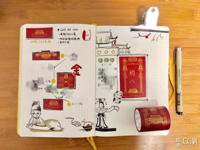 手帐当然能有中国风这就画给你看