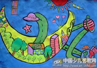 一年级美丽的天空儿童画剪纸 手工剪纸图片大全简单