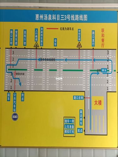 惠州市惠城区汤泉科目三考场线路图_科目三_才华小学自由行热门攻略