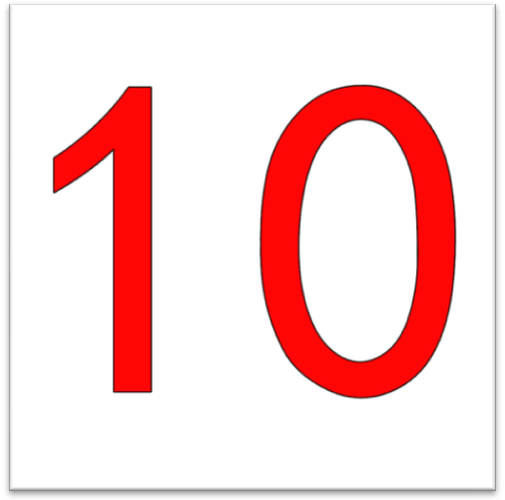 110的单个数字图片
