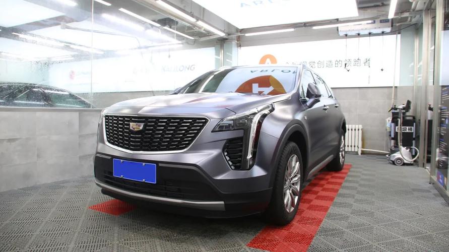 凯迪拉克xt4哑光灰汽车改色案例让不凡从平庸中脱颖而出