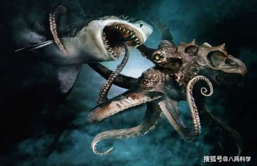 鲨鱼vs大王乌贼2米白鳍鲨身上现奇怪印记或是巨型鱿鱼所为